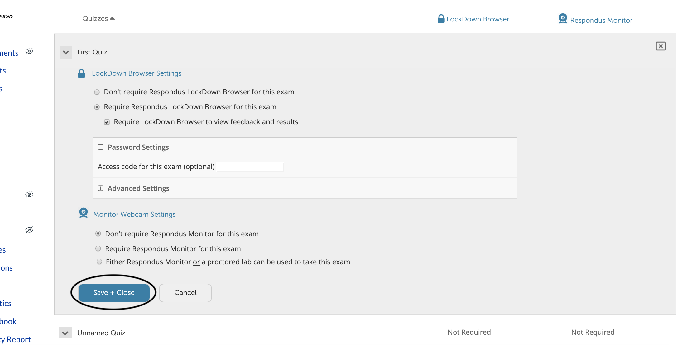 How to Require LockDown Browser for Canvas Quizzes and Exams